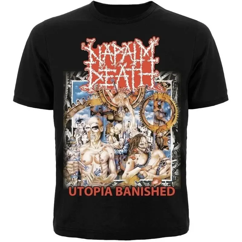 Napalm Death Utopia Banished Band Portraits T-Shirt