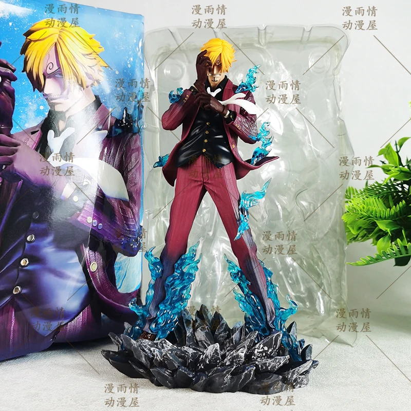 

One Piece Figure 25cm Sanji Anime Figures Pop Smoking Sanji Figurine Devil Foot Statue Pvc Collection Kids Toys Birthday Gifts