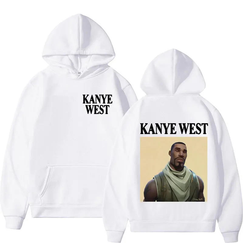 Śmieszna bluza z kapturem Kanye West Meme męska bluza z kapturem w stylu Hip Hop Rap męska moda damska swetry oversize bluza Streetwear