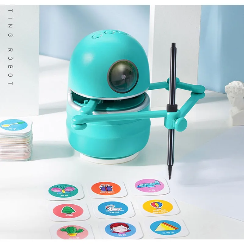 Painting robot children's stick figure automatic drawing learning Xi machine intelligent training toys