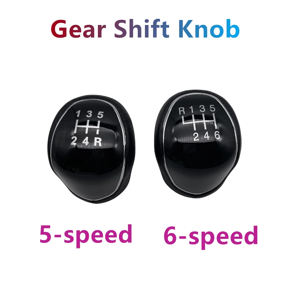 

Car Gear Shift Knob PU Leather Shift Lever 5/6 Speed For Ford mondeo IV S-MAX C-MAX Transit Focus MK3 MK4 Kuga Transit Connect