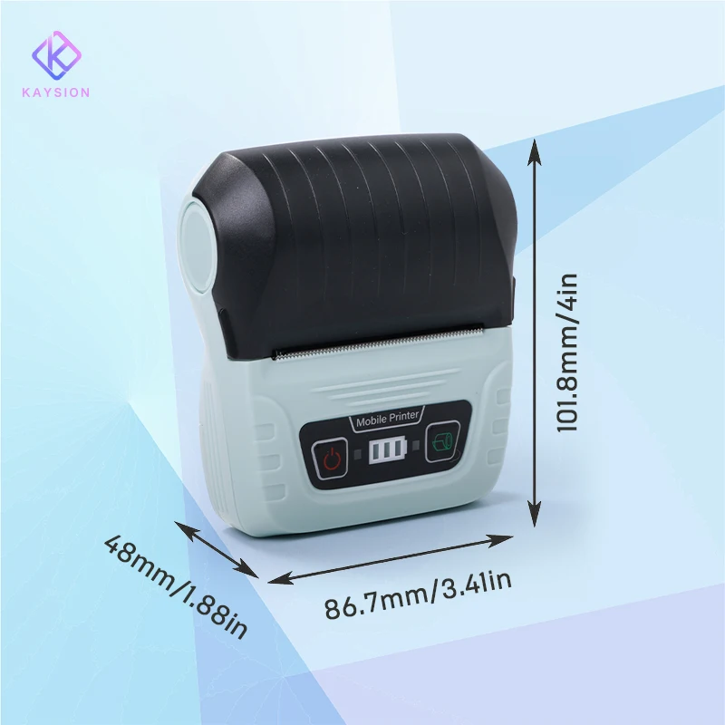 KAYSION Thermal Label Printer for Store/Express, Efficient Printing No Waiting with 6 Rolls Label Paper