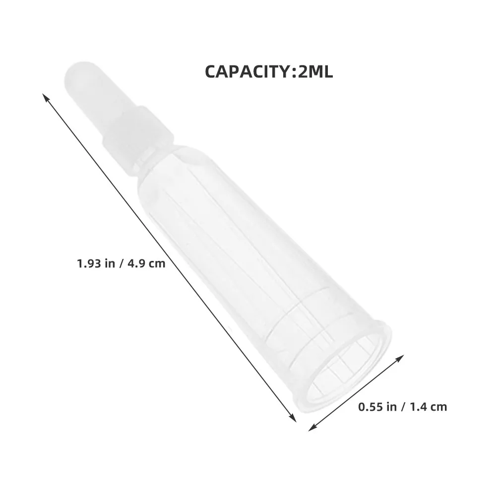 50Pcs Transparent Ampoule Opener Tool Ampoule Cap Application for Precise Skincare Liquid Dispensing Laboratory Reusable Tips