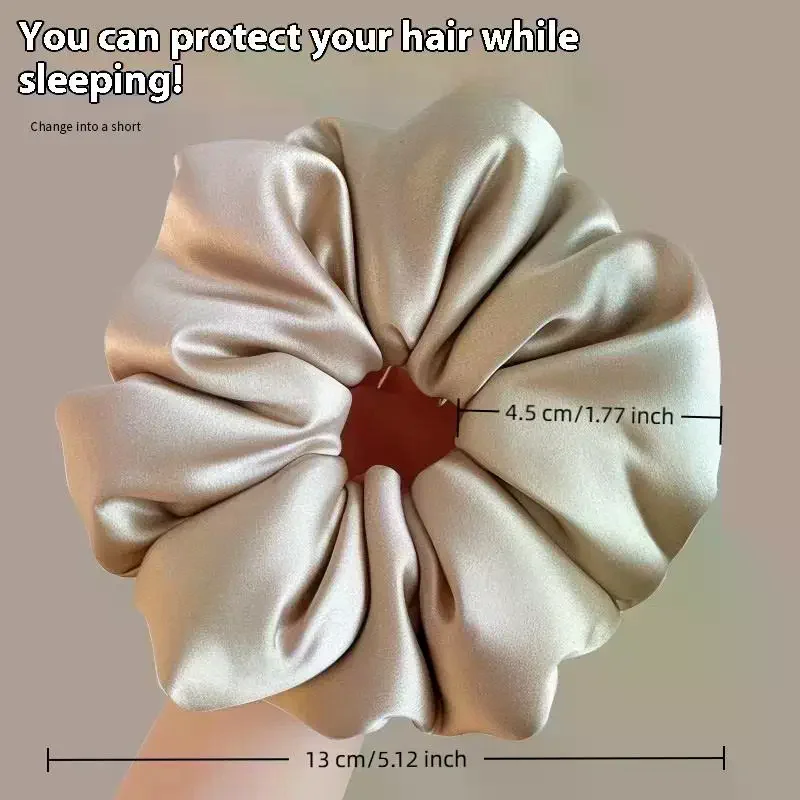 وسادة من الساتان، رباط شعر للنوم، مملوء بالقطن، حبل شعر للأمعاء الغليظة، حلقة فرنسية كلاسيكية للأمعاء الغليظة #6