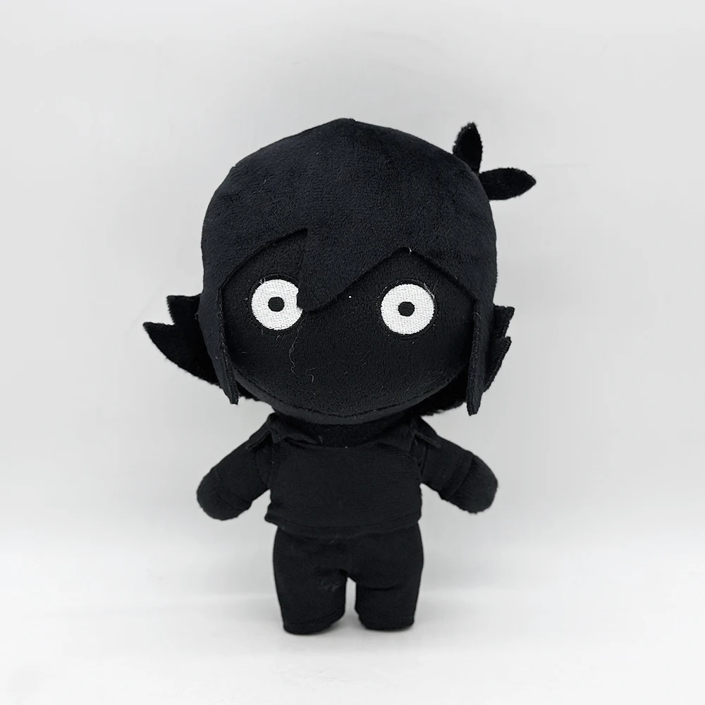 Omori pluche cartoon pluche perifere afbeeldingen, zwart gezicht pluche speelgoed, leuke cartoon knuffels, kamerdecoratie kerstcadeau