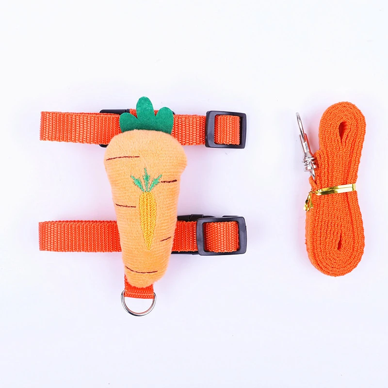 Rabbit Harness and Leash Set Adjustable for Small Animals Ferrets Piggies Hedgehogs Outdoor Walking Cute Decorations