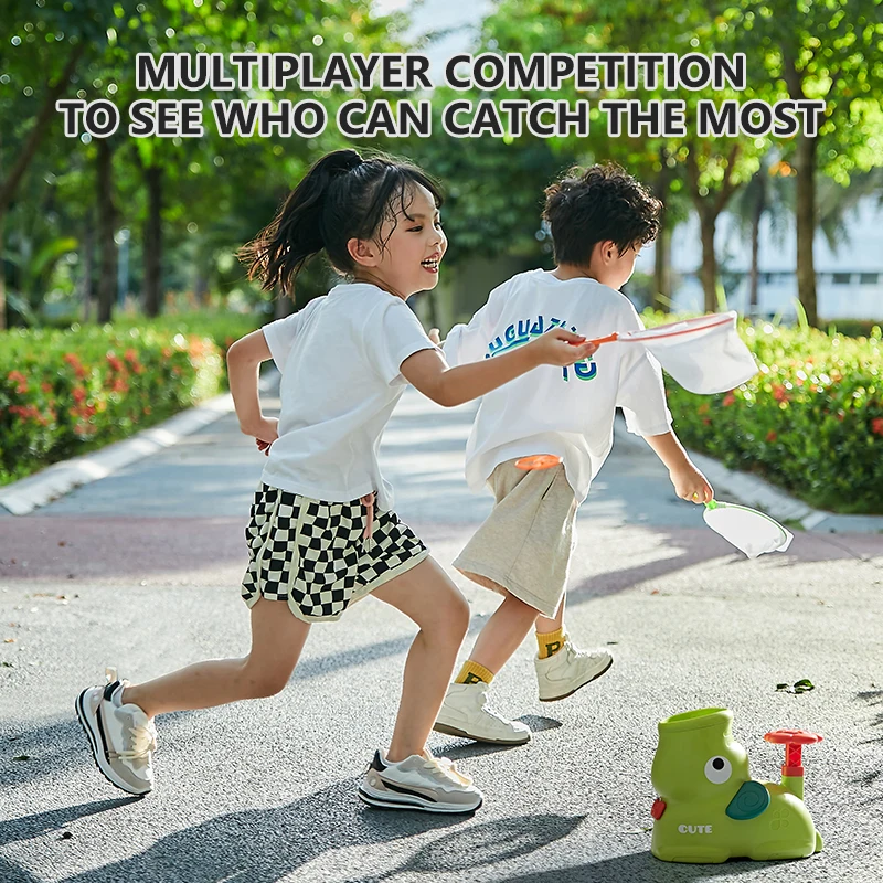 Kids Outdoor Game Flying Discs Air Rocket Launcher Feet-Mounted Flying Saucer Interactive Garden Sports Toy for Children