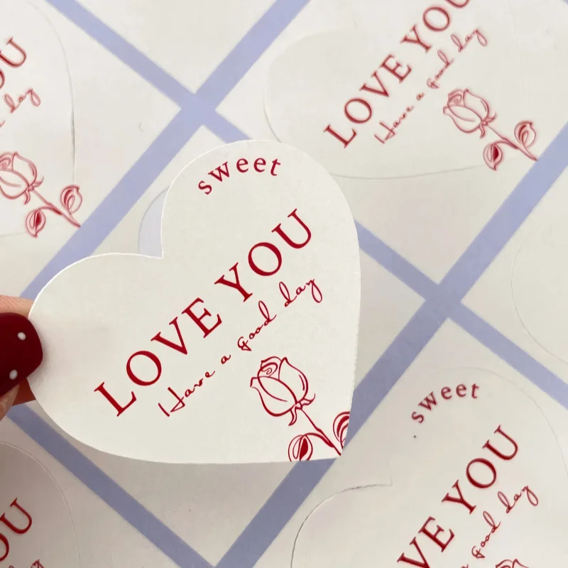 500PCS Custom Stickers Personalized Logo - Waterproof Vinyl Decals for Wedding Baptism DIY Your Own Logo Personalized Stickers.