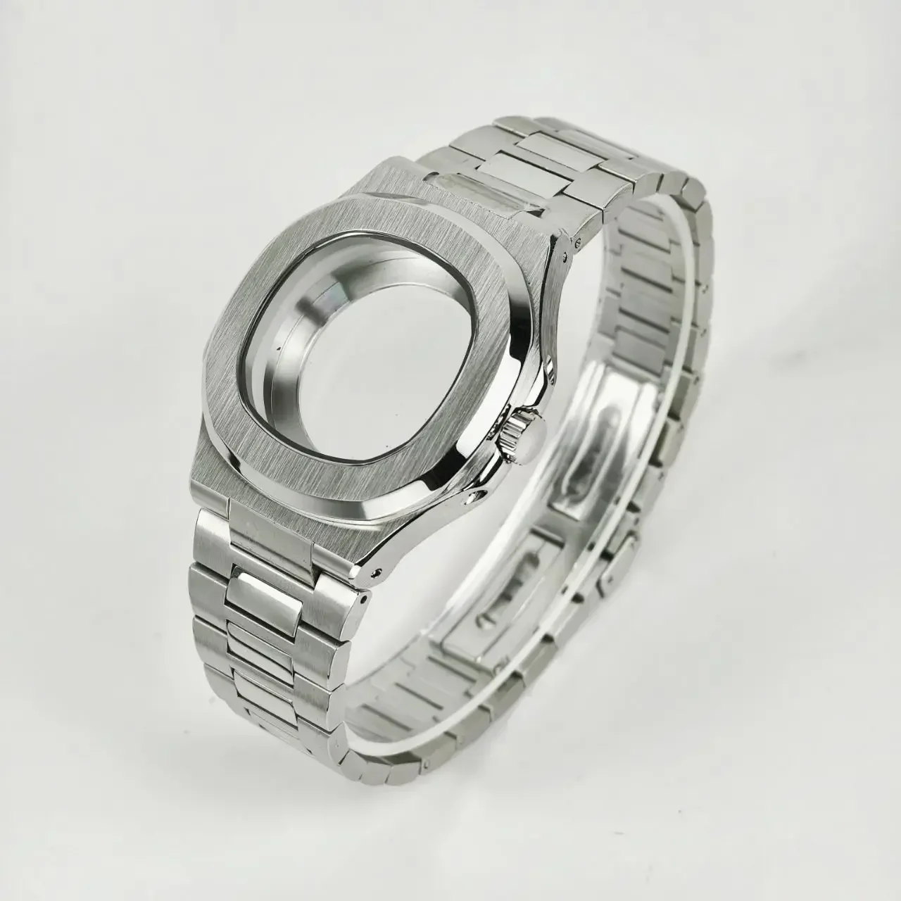 

40mm Watch Case 316 Stainless Steel Modified Nautilus For Seiko Nh34 Nh35 Nh36 Nh38 Movement Replaceable Accessories