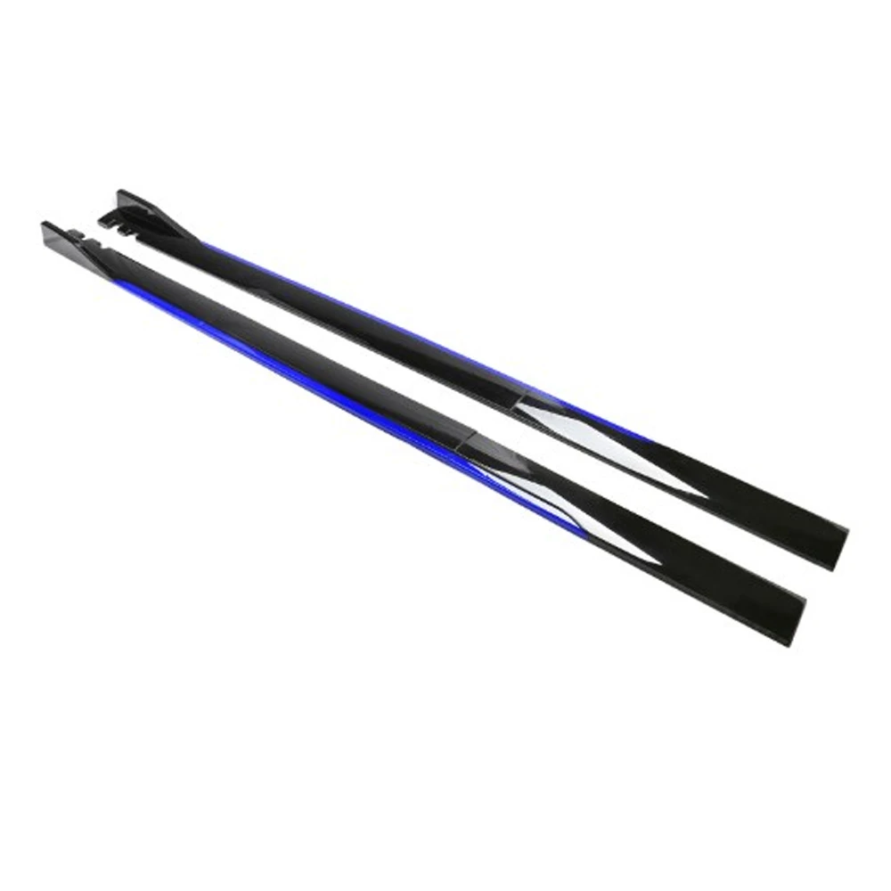 Universal Car Side Skirt 2.2m Winglet Splitters Lip Side Spoiler Black Bule Red Two Color Side Skirt ﻿