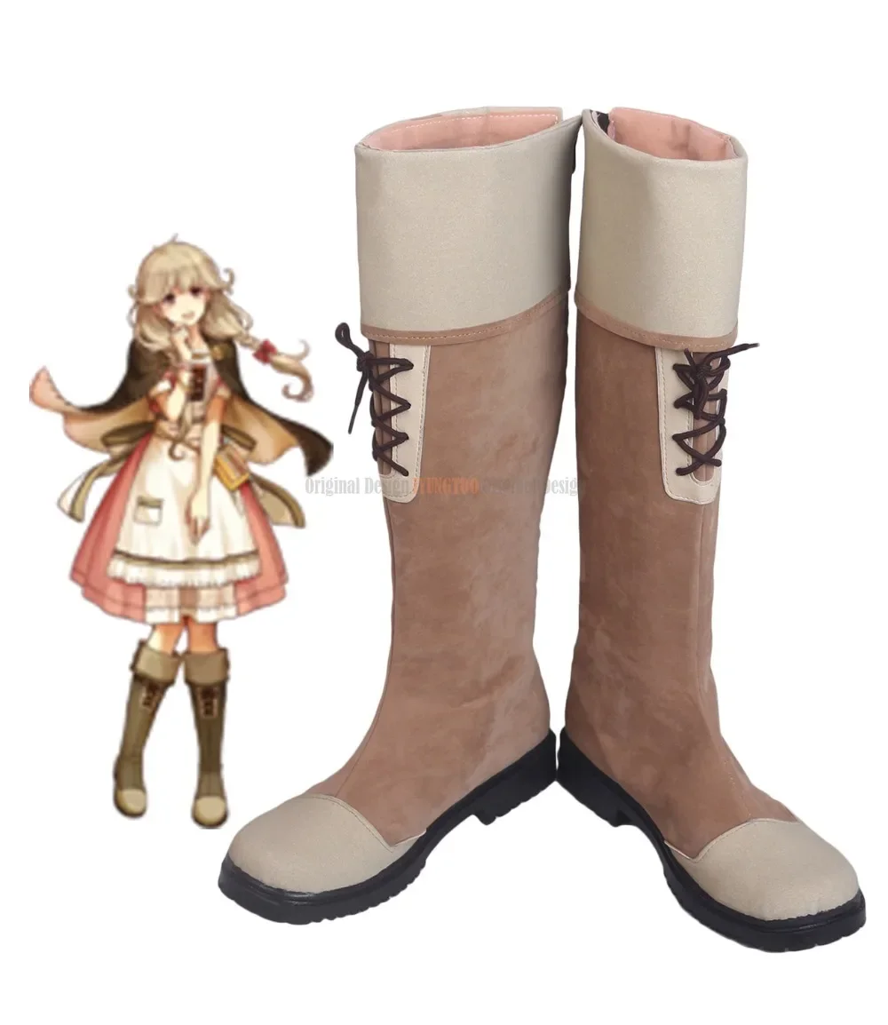 Fire Emblem Faye Shoes Cosplay Fire Emblem Echoes: Shadows of Valentia Faye Cosplay Boots Shoes Custom Made Unisex Any Size