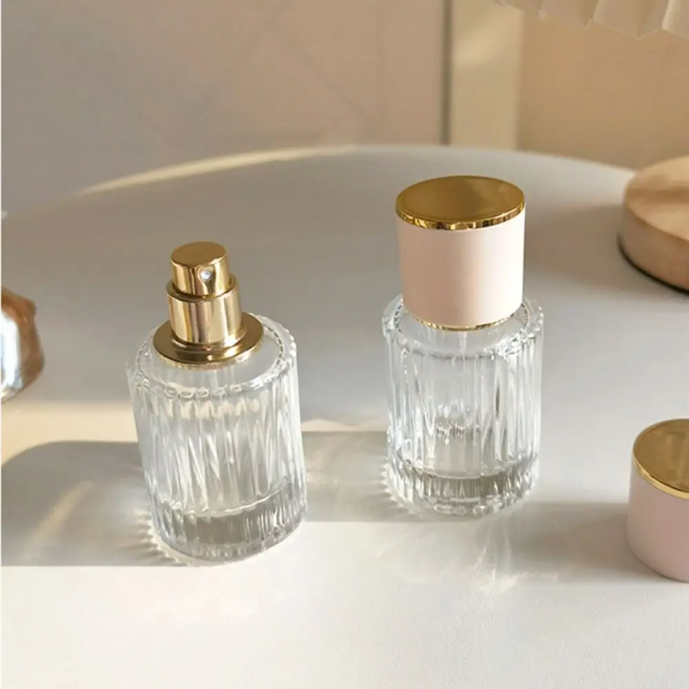 New 30/50ML Perfume Glass Spray Bottle Portable Refillable Perfume Atomizer Clear Cosmetics Empty Bottles