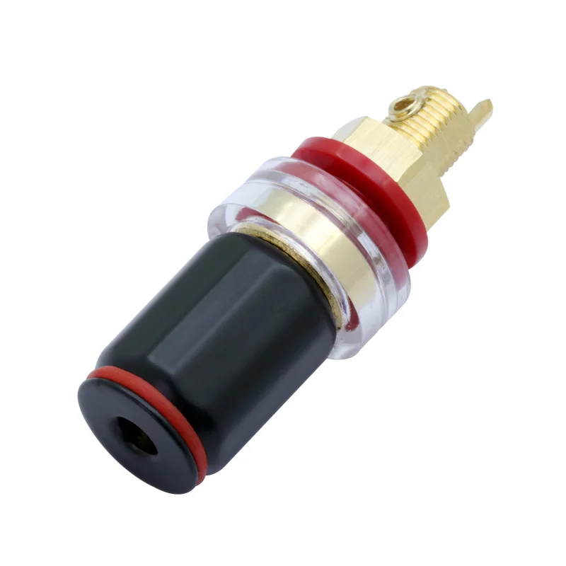 2Pairs Music Enthusiast Binding Post Speaker terminal 50mm Brass Gold-Plated terminal Power Amplifier Audio Terminal