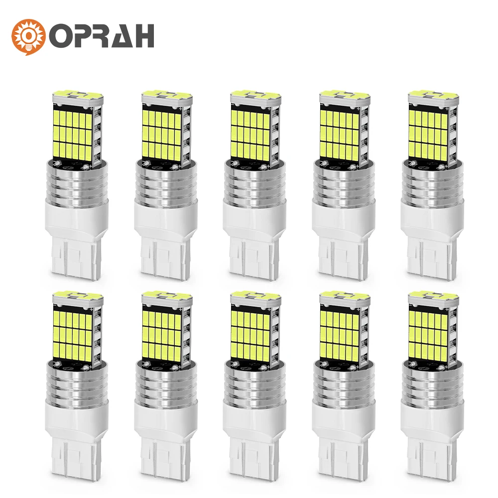 10X Oprah HighBright Car LED Light 1157 BAY15D T20 7443 T25 3157 45*4014SMD Canbus For Car Turn Signal Lamp DRL Running Bulb 12v