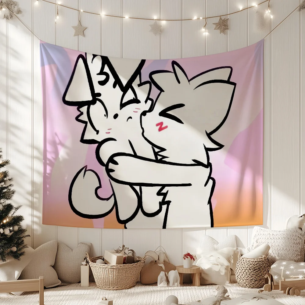Fun B-Boykisser Cute flag For Camping Party Picnic Studio Bo