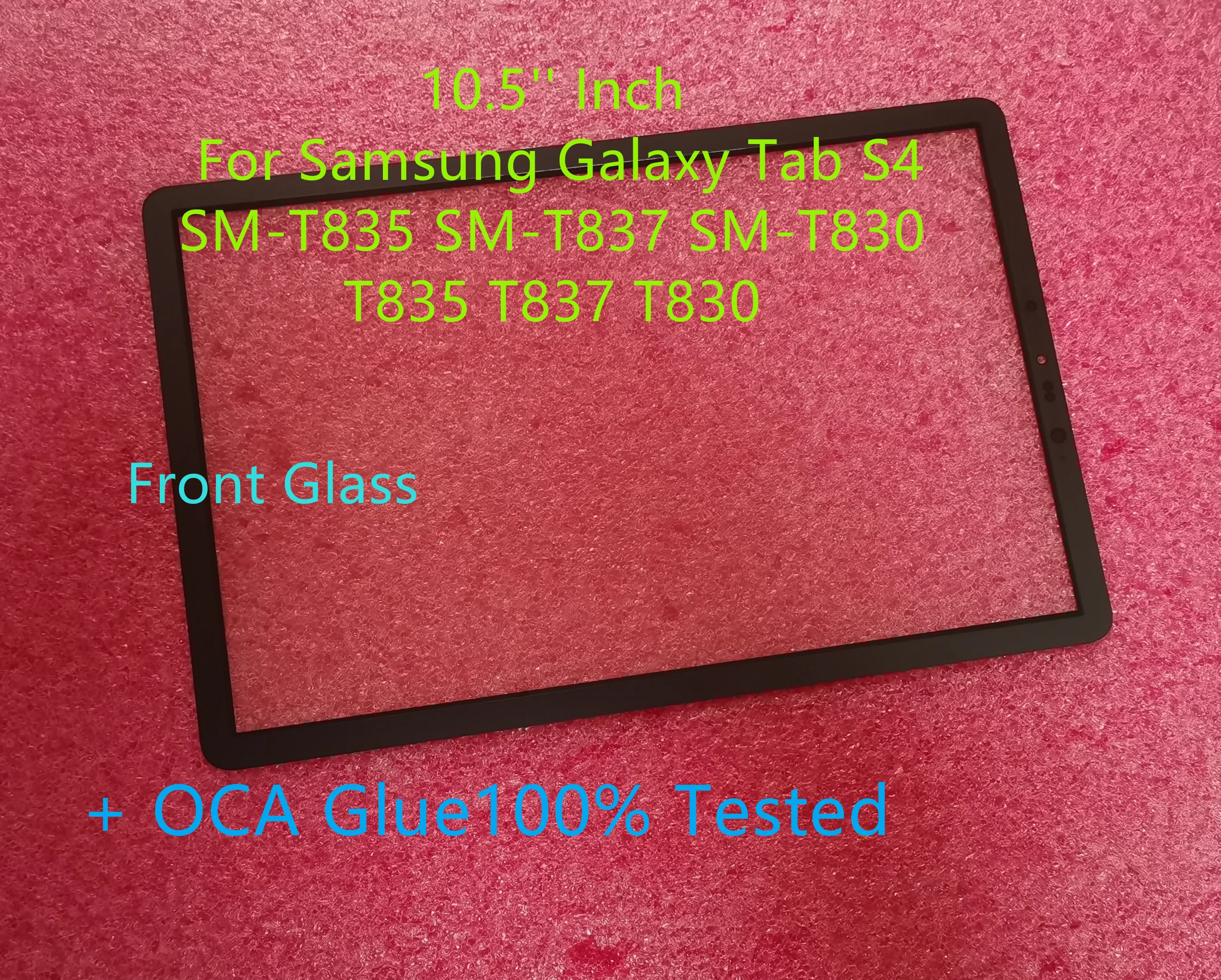 New For Samsung Galaxy Tab S4 T830 SM-T835 SM-T837 SM-T830 T835 T837 Front Glass Touch Screen + OCA Glue 100% Tested