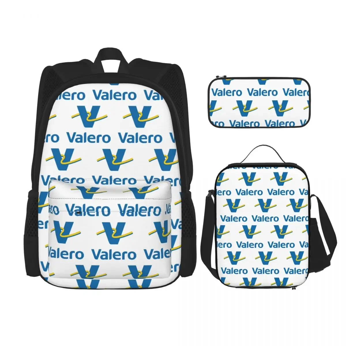 Best Selling Valero Design Essential Backpacks Bookbag Students School Bags Kids Rucksack Lunch Bag Pen Bag Three-Piece Set