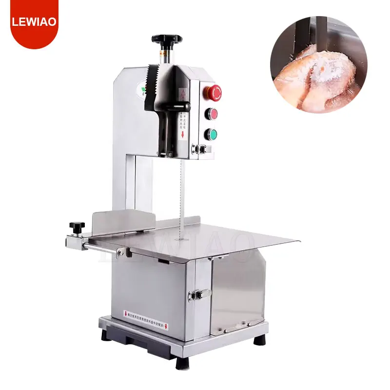 

Stainless Steel Meat Cutting Bandsaw Machine Frozen Fish Meat Bone Saw Machine Electric Cattle Sheep Meat Cut Bone Machine