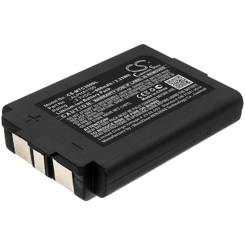 

Li-ion Wireless Headset Battery for 3M, 3.7V, 900mAh , Compatible Models: TAC300, TAC300-OTH, TAC500
