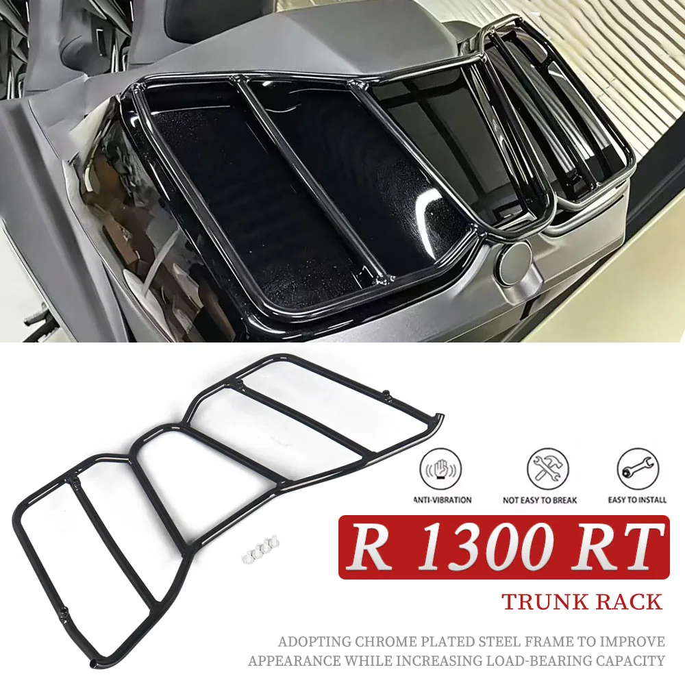 

For BMW R1300RT 2025 R1300 RT R 1300 RT 2026 Accessories Black Luggage Rack Rail Tour Pack Carrier Trunk Top Rack Rear Bracket