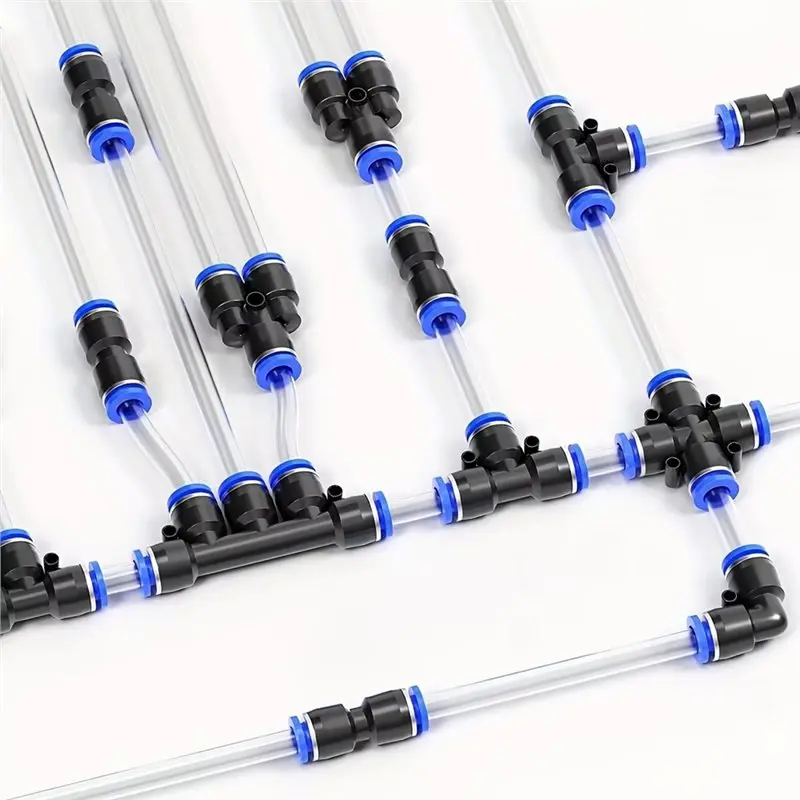ABWR-Connect Fittings Kit Universal Quick Release Pneumatic Push With 15 Spl