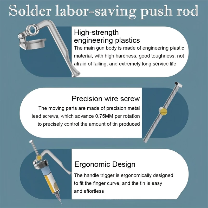 Solder Paste Extruder ปืนกาวสำหรับบอร์ดซ่อมเชื่อมน้ำมัน Booster ขับเคลื่อน UV กาวปืนบัดกรีอุปกรณ์เสริม