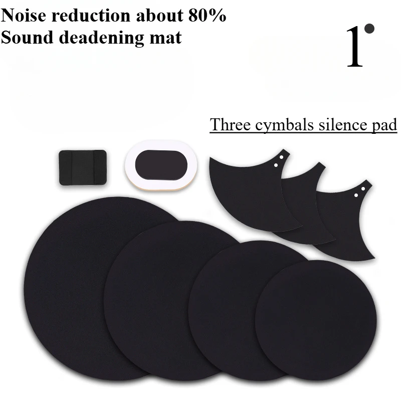 

Crooton silicone drum silencing mat Five drums and three cymbals/four cymbals silencing drum mat rubber sound insulation mat
