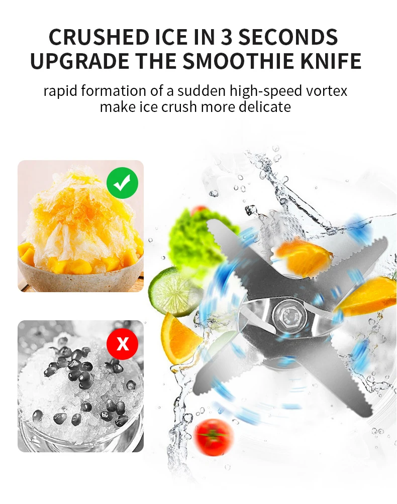 

TULX 2200W 2 in 1 Kitchen Appliances Heavy Commercial Mixer Smoothie Juicer Food Processor Blender