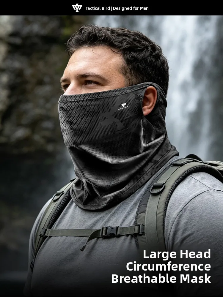 tactical-bird-men's-large-size-ice-silk-sun-protection-face-mask-ear-hanging-style-breathable-cycling-neck-warmer-multi-funct