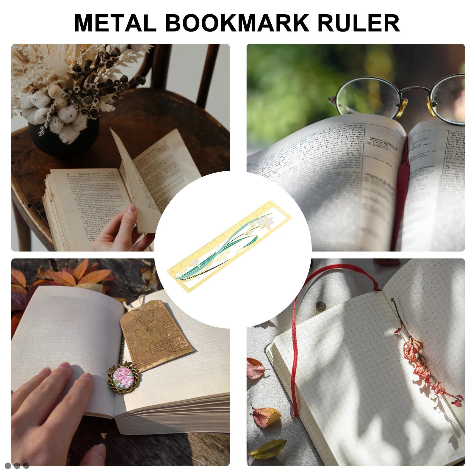 Brass Bookmark Ruler Eco Friendly Page Marker For Students Writers Classical Bookmarks Metal Bookmarks Gifts