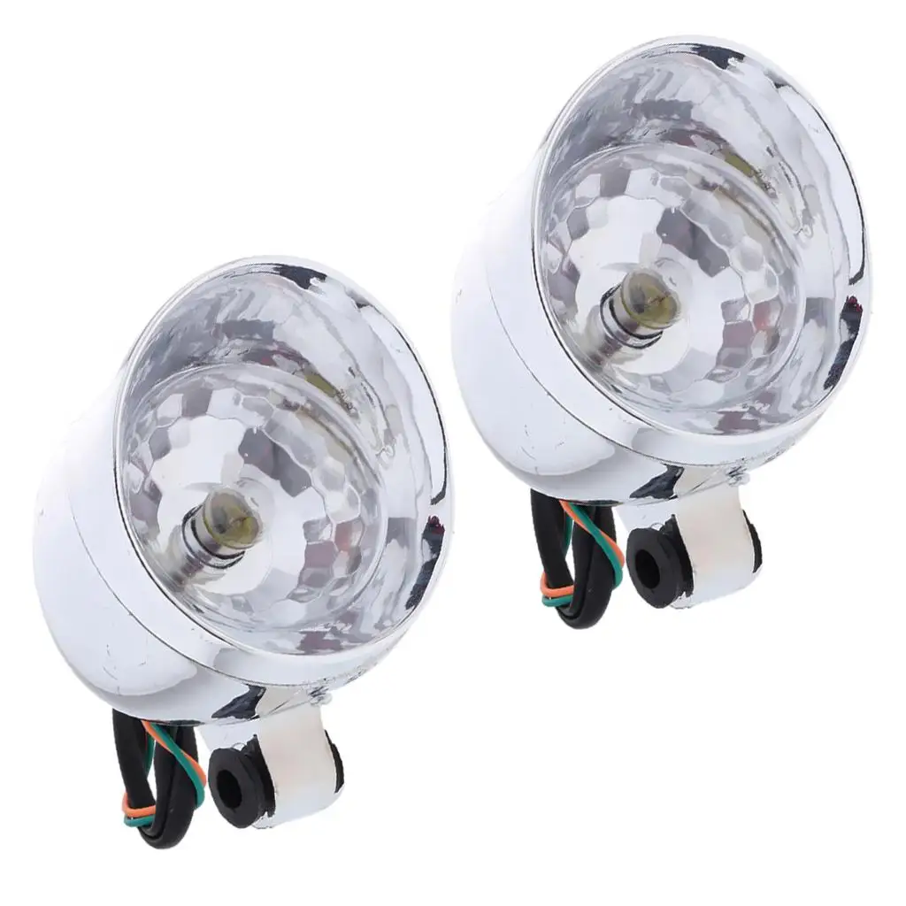 2pcs Motorcycle LED Driving Headlight Fog Lamp Light for