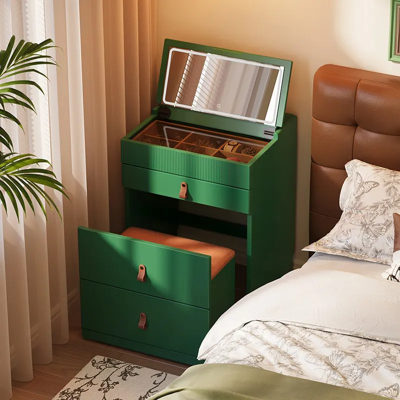 Solid wood removable side cabinet Household multi-functional storage locker Bedroom simple storage cabinet