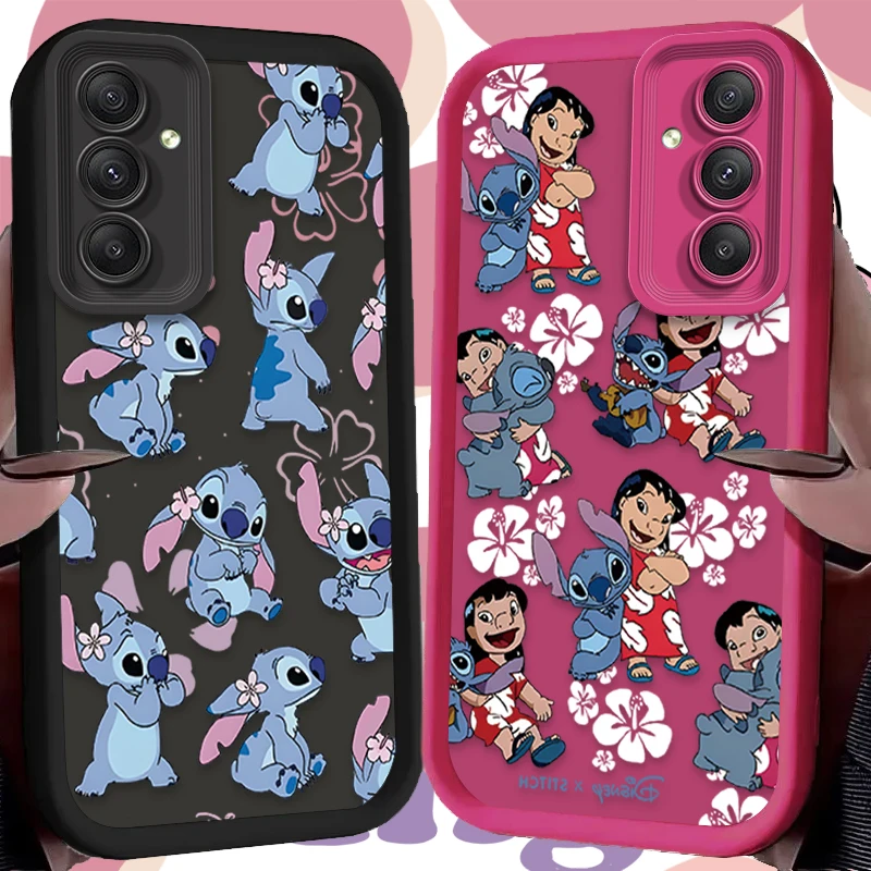 Disney Stitch Baby Phone Case for Samsung Galaxy A55 A15 A35 A25 A05 A05S 5G A24 A13 A23 A12 A22 A32 A52 A52S A71 A72 A51 4G