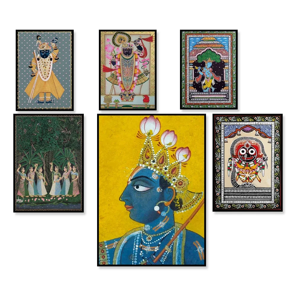 Vintage, Home Decor, Printable, Traditional Paintings,  Indian Folk Art, Poster, Wall Art, Paintings