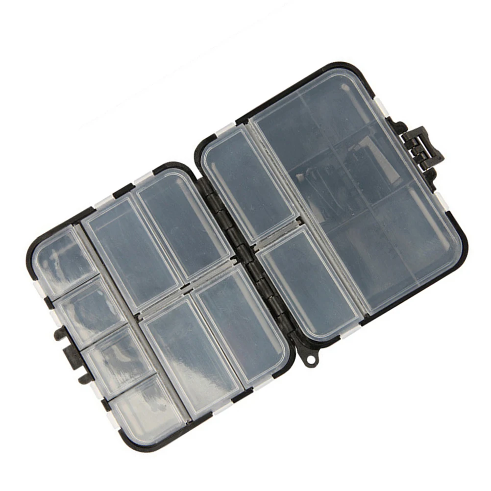 

2 Pcs Waterproof Portable Tackle Boxes Organizer Plastic Storage Mini Utility Lures Fishing Boxes Small Organizer Boxes Containe