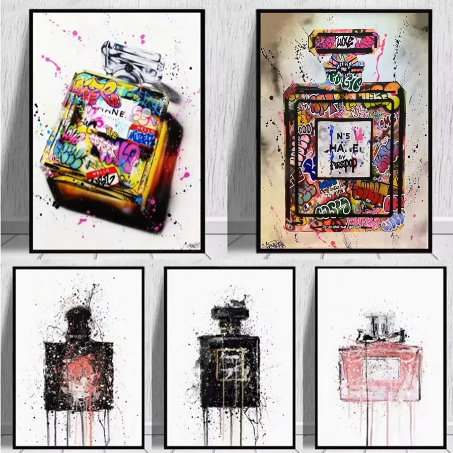 

Perfume Bottle 5D Diy Diamond Painting Kit Beauty Salon Graffiti Full Round Square Diamond Mosaic Art Craft Home Decoration