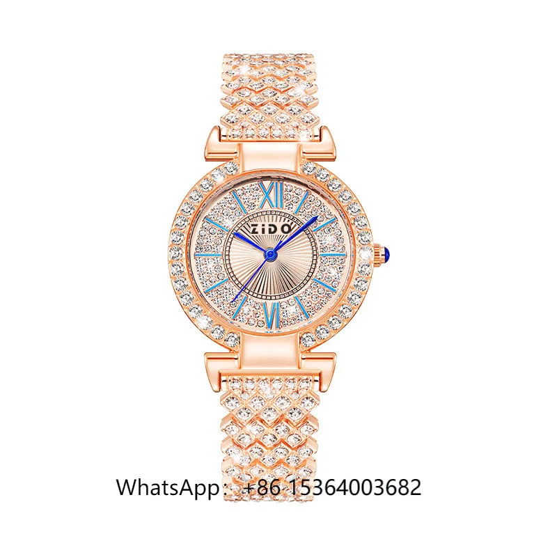 

Popular Women's Watch with Full Diamond High Appearance Light Luxury Versatile Fashionable Temperament High-end Watch