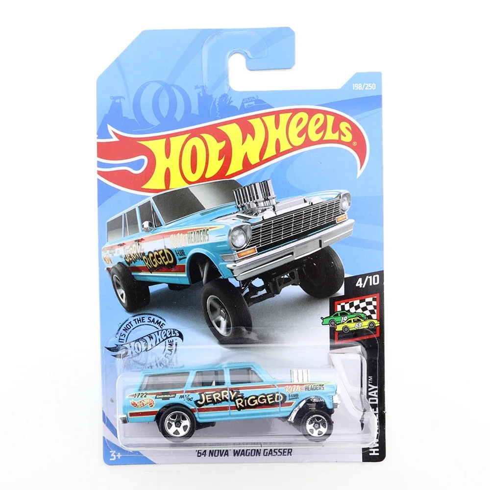 2020-174 Original Hot Wheels Mini Alloy Coupe 64 NOVA WAGON GASSER 1/64 Metal Diecast Model Car Kids Toys Gift