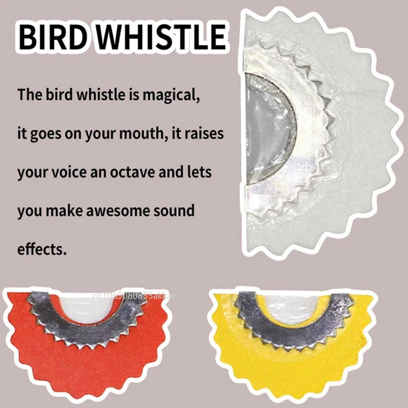 3PCS Bird Tricks Whistle Magic Fun Bird Whistling Tongue Whistle Oriole Primitive Magic Chirping Noise Manufacturing Toy Mischie