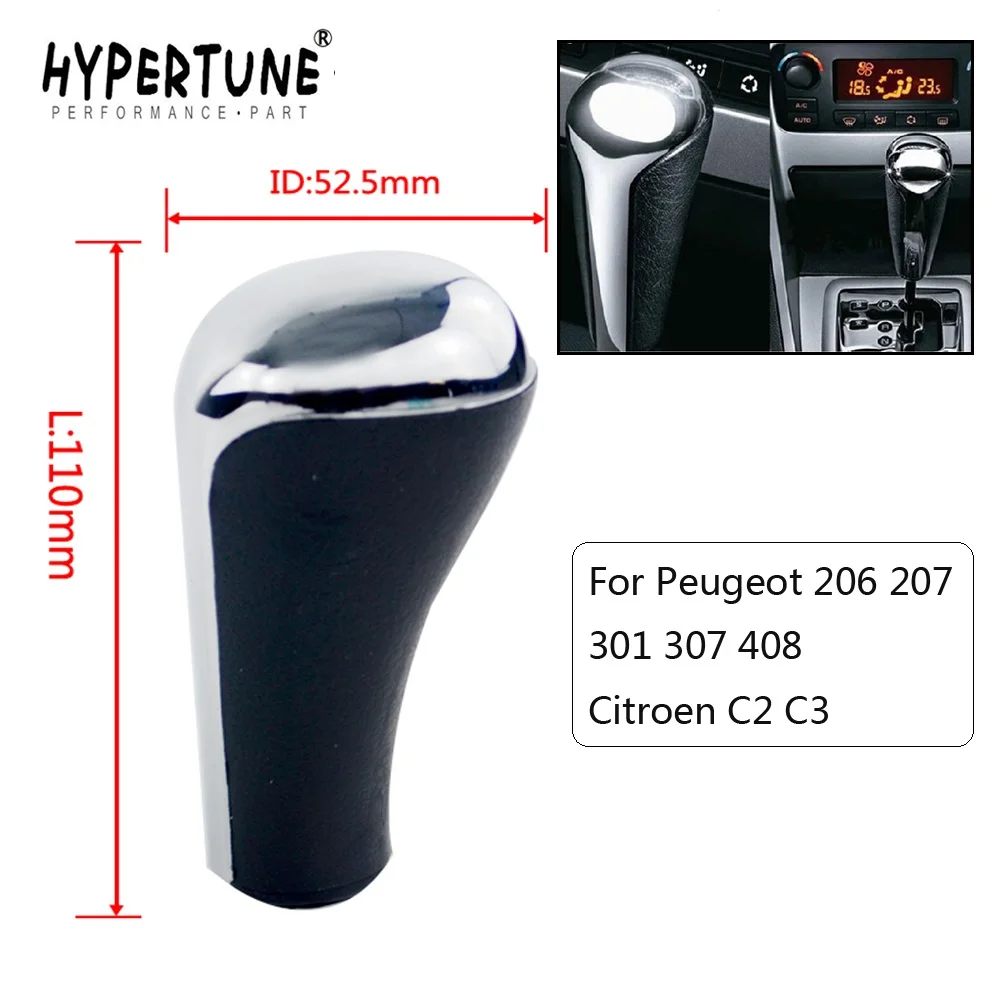Automatic Transmission Gear Shift Shifter Knob For PEUGEOT Peugeot 206 207 301 307 408 Citroen C2 C3 Gear Head Lever Stick