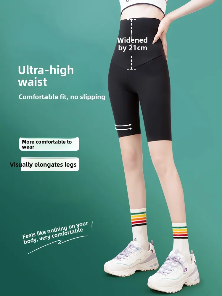 초박형 5부 아크스킨 팬츠 여성용 여름 야외 활동용 타이트 블라 베이스 레이어 사이클링 요가 팬츠 플러스 사이즈...