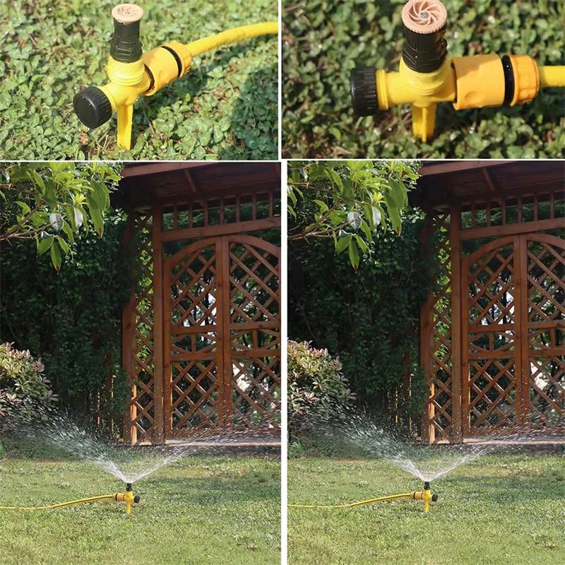 Garden Sprinkler 360° Rotation Irrigation Watering System Automatic Agriculture Lawn Farm Greenhouse Plant Watering Sprinkler