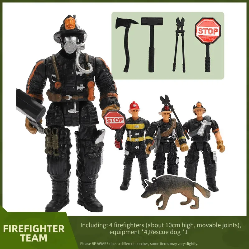

RC Driver For 1/14 RC Model Loader Figure Men Toy Soldier Military 1/18 Elite SWAT Team Firefighter 4 Inch Firemen Boy'S Gift