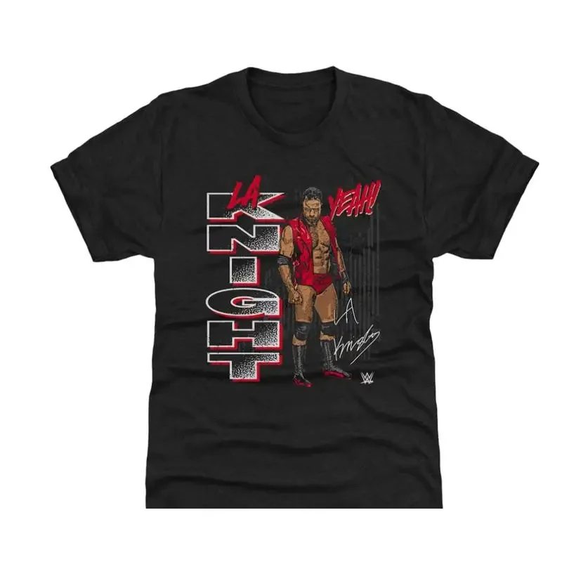 Black LA Knight Vertical Tri Blend T Shirt