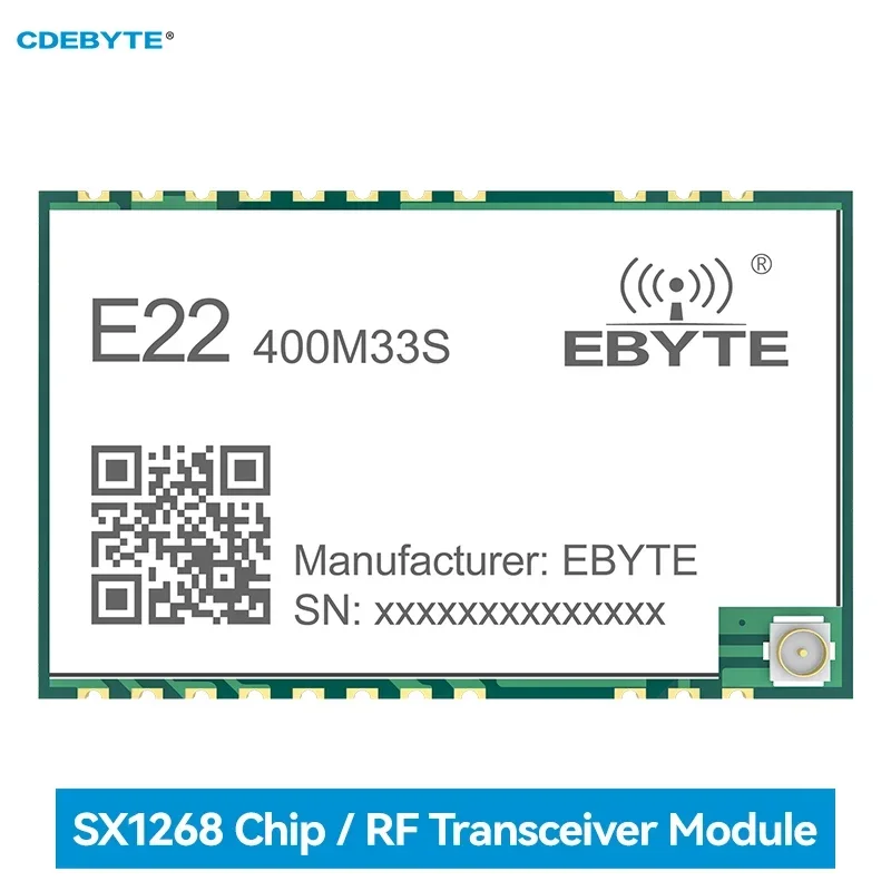 Sx1268 rf transceiver modul 32m hochpräzises tcxo lora spread spektrum 433/470mhz cdebyte E22-400M33S 2w spi smd 16km