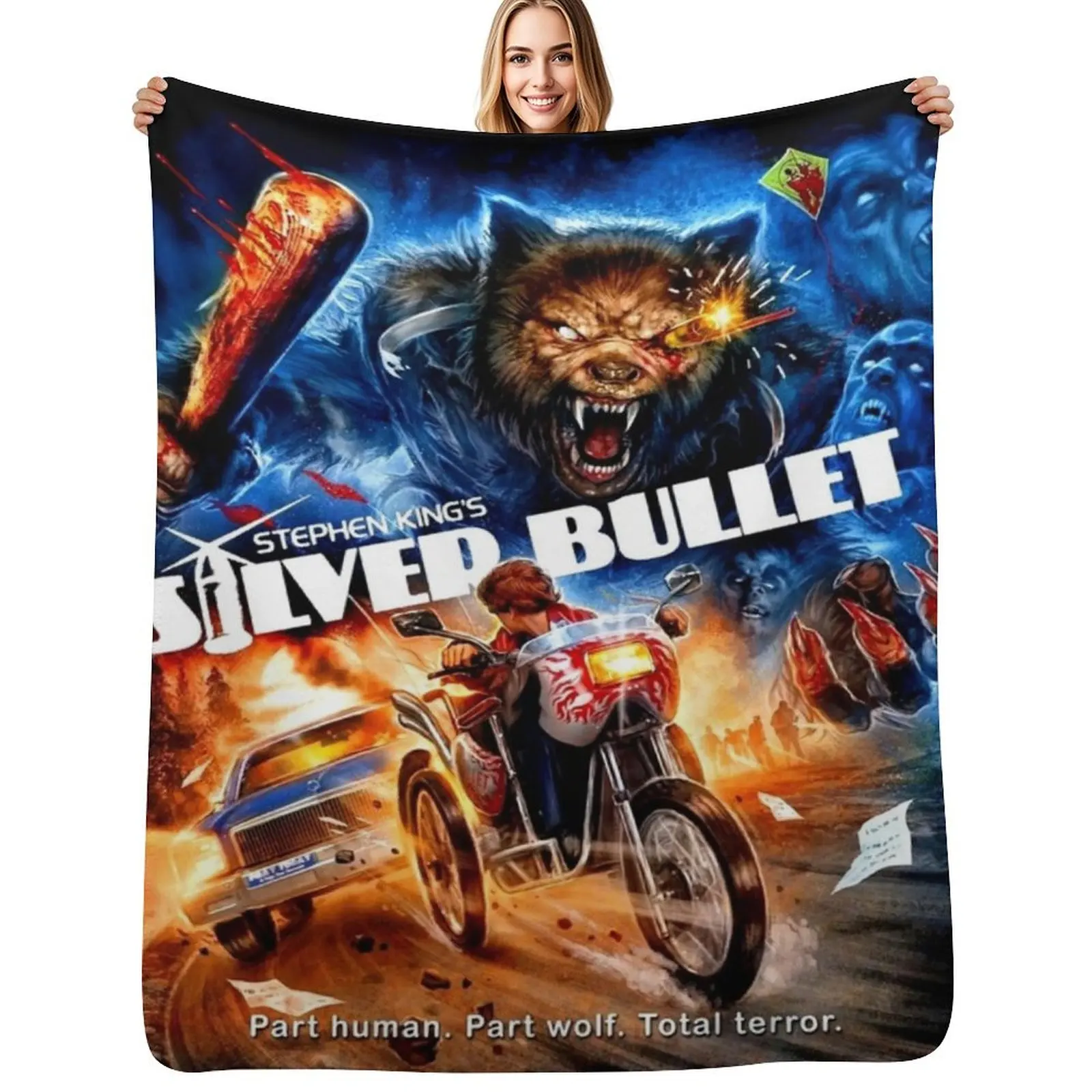 

Silver Bullet Throw Blanket Moving for winter Luxury Furrys Blankets