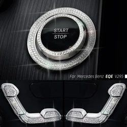 For Mercedes-Benz EQE V295 Sedam EQE SUV EQE350 EQE500 Series Car Interior Steering Wheel Air Outlet Diamond Decoration