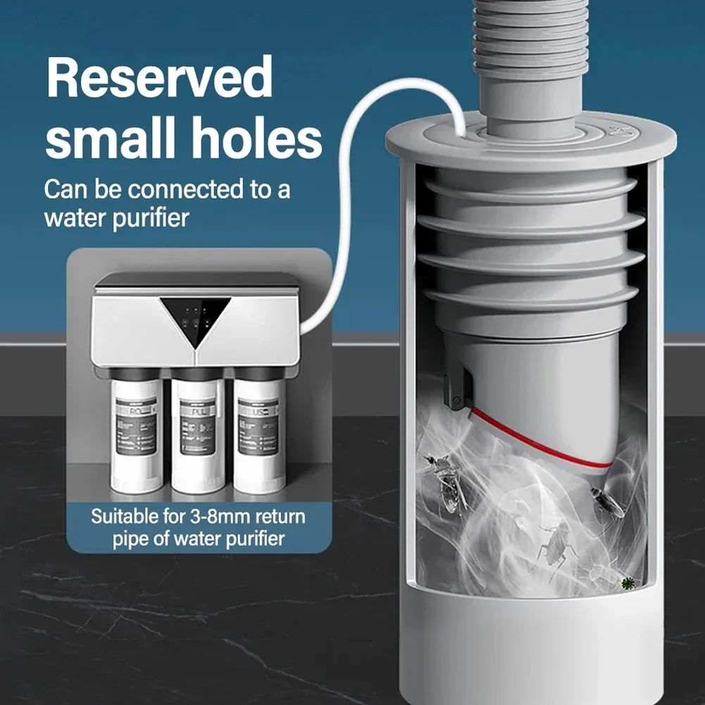 

Silicone Bathroom Sewer Seal Ring Kitchen Sink Sewer Pipe Plug Washing Machine Anti-odor Leakage Floor Drain Connector Stopper