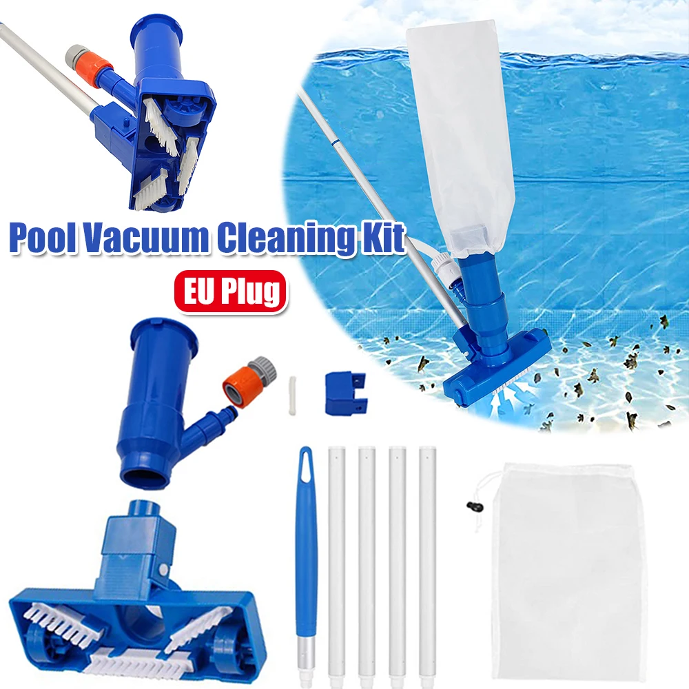 Professional Pool Cleaning Brush with Handle Hot Spring Pond Fountain Cleaner Swimming Pools Vacuum Cleaning Kit