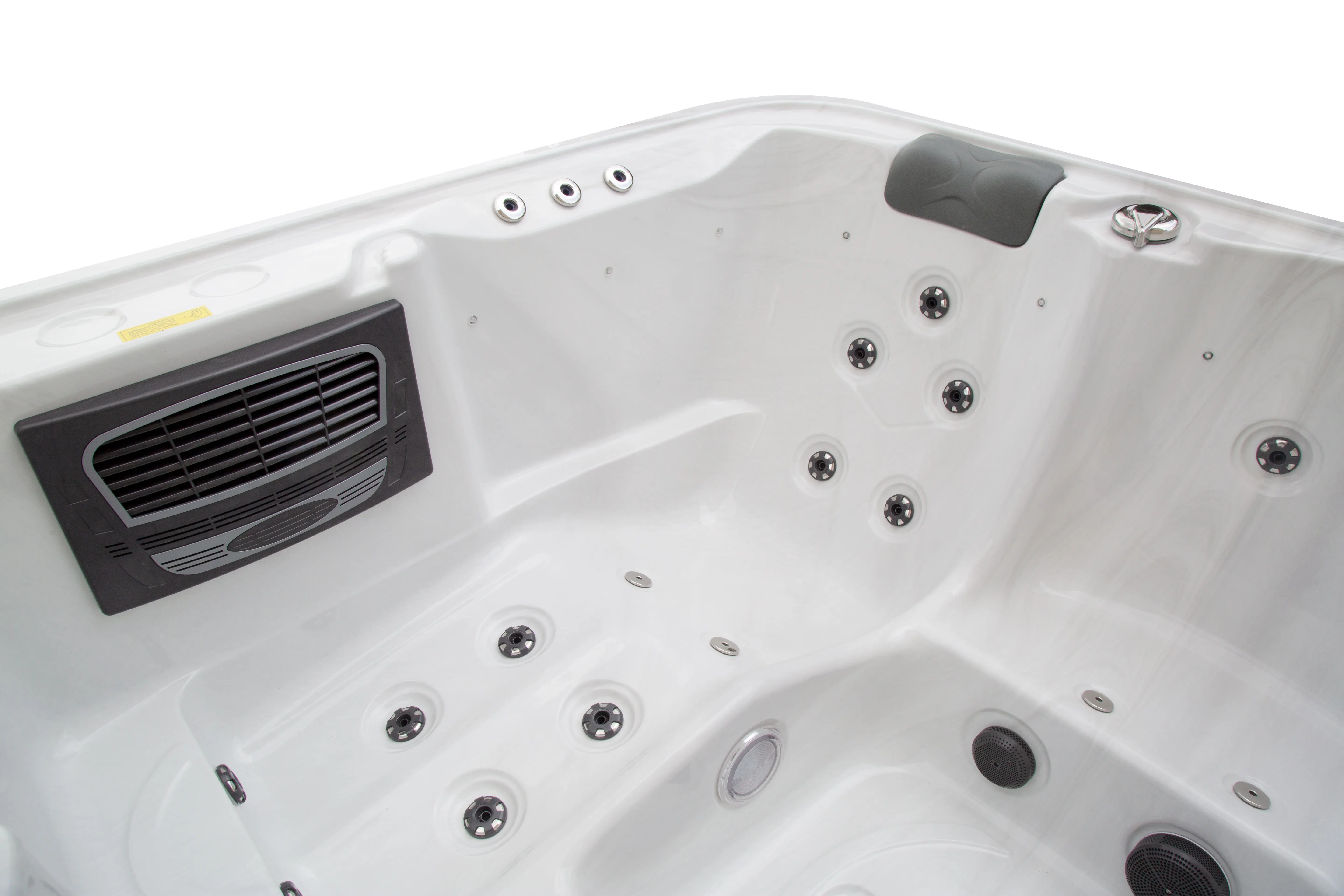 Dual Zone oberirdisches 6-Personen-Schwimmbad, Whirlpool, rechteckig, endloser Pool mit Massagefunktion für den Einsatz in Hotelvillen im Innen- und Außenbereich